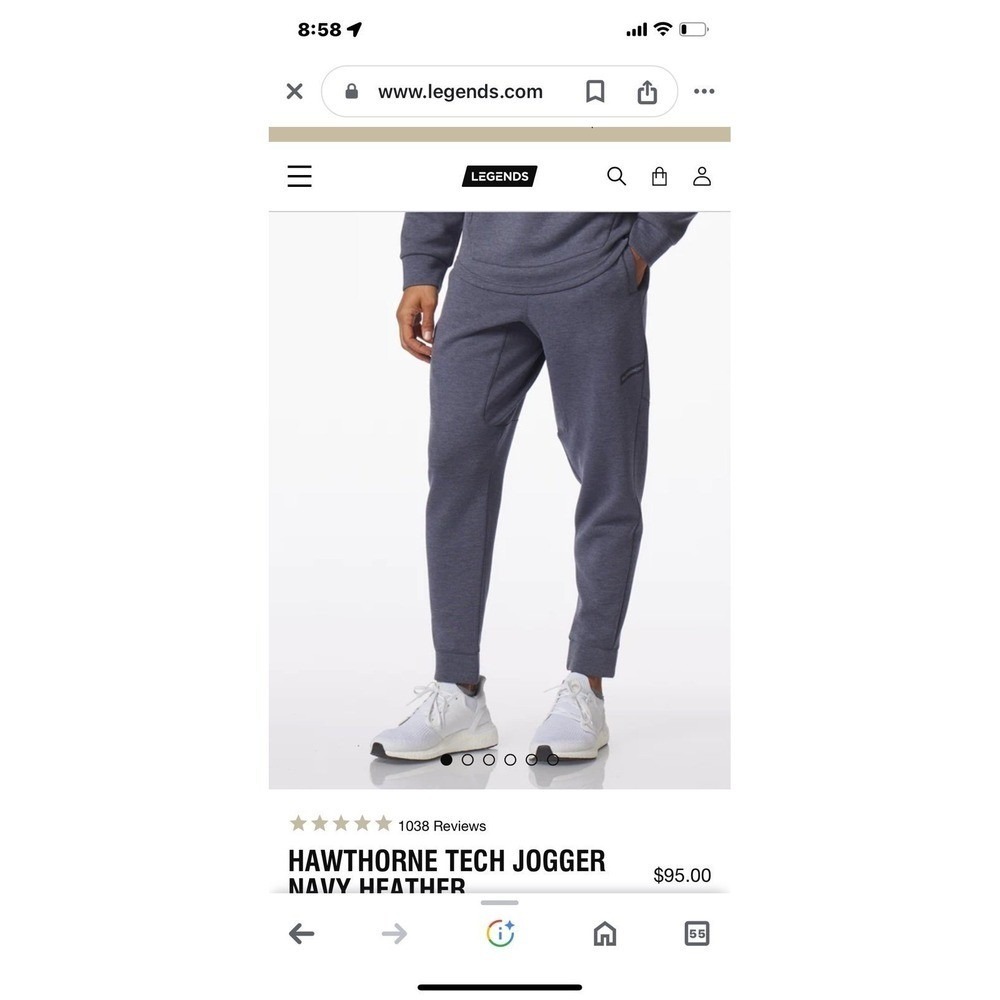 NWT Legends men's hawthorne jogger XL